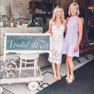 Bardot Lace White Midi Dress